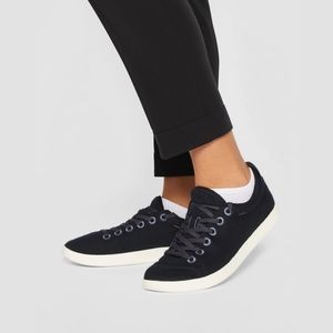 Allbirds Wool Pipers Shoes Low Top Sneakers Size 8 Merino Wool Black